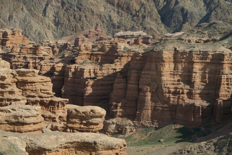 The rock formations of Charyn Canyon