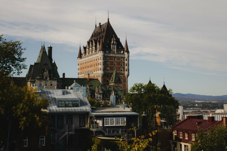 Château Frontenac above Quebec City
