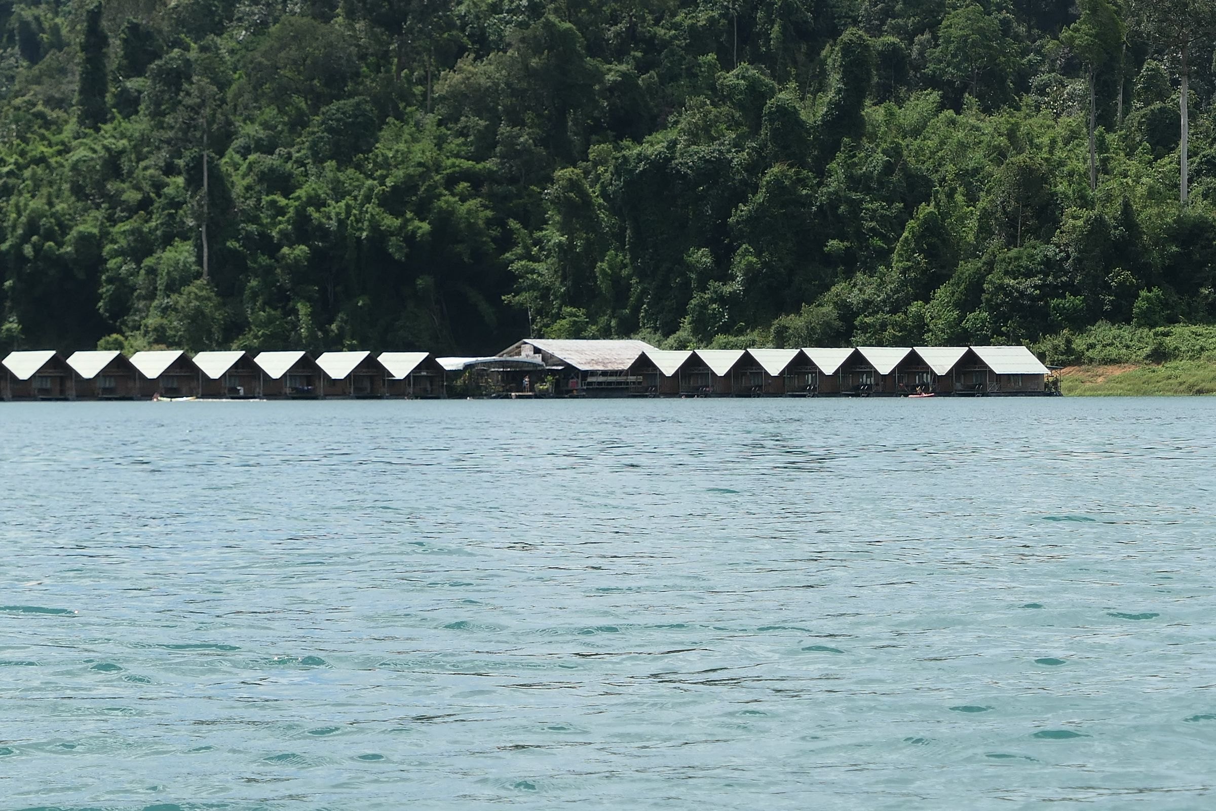 Floating bungalows on Cheow Lan Lake