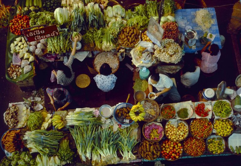 Fresh produce at a market in Chiang Mai