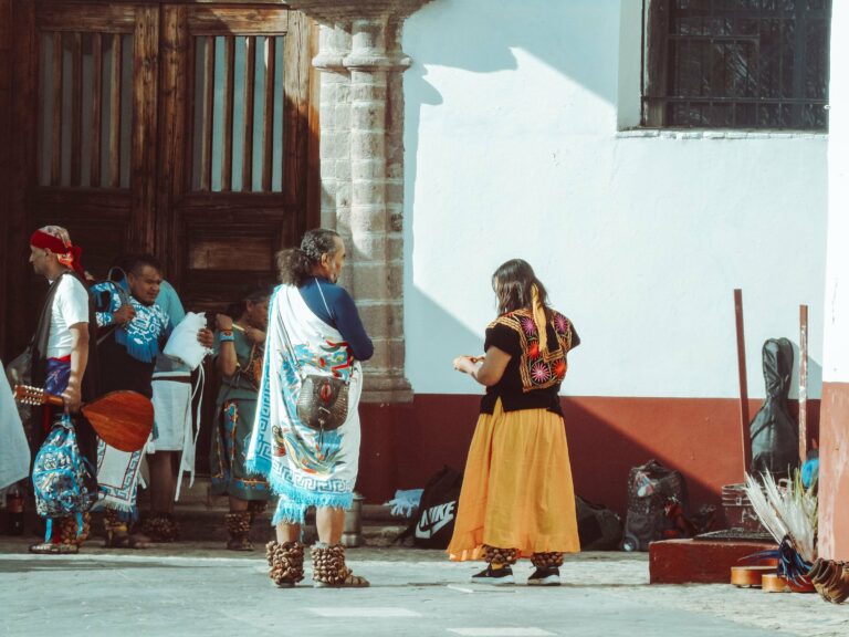 Traditional dancers in Chiapas