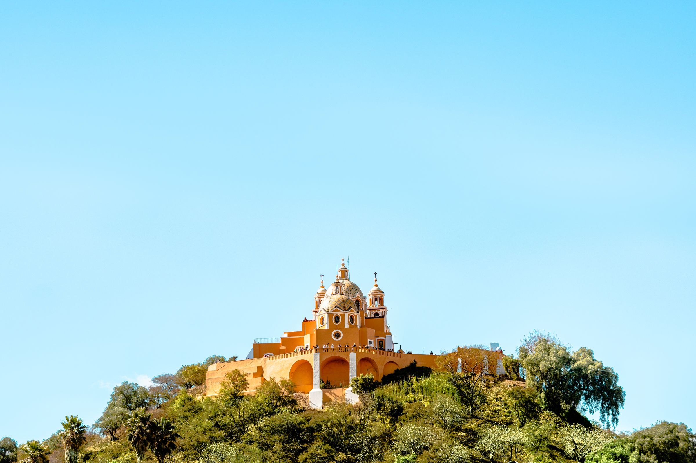 The church on Cholula's great pyramid
