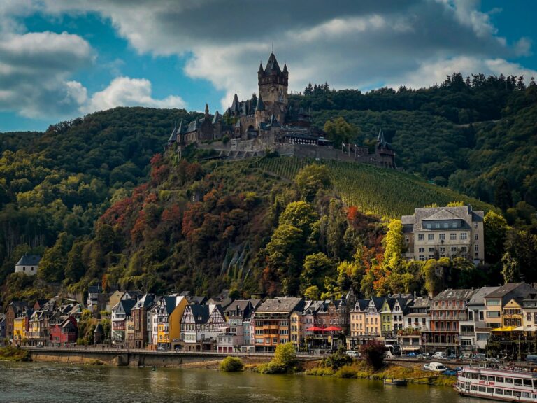 Cochem Castle above the river