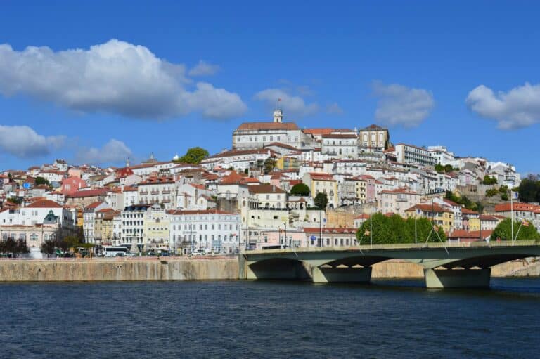 Coimbra on the River Mondego, Portugal