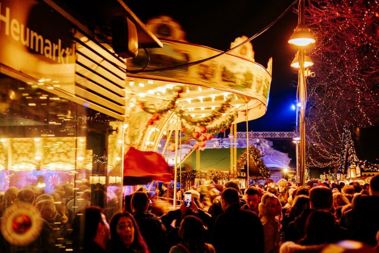 A lively scene at Cologne's Christmas market