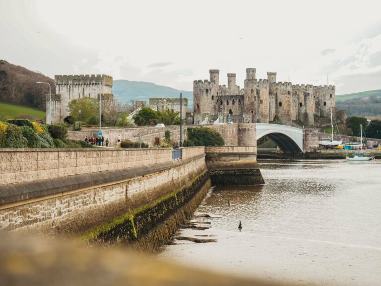 Conwy Castle above the river