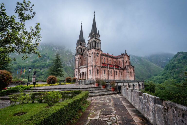 The Basilica of Covadonga in the Picos de Europa