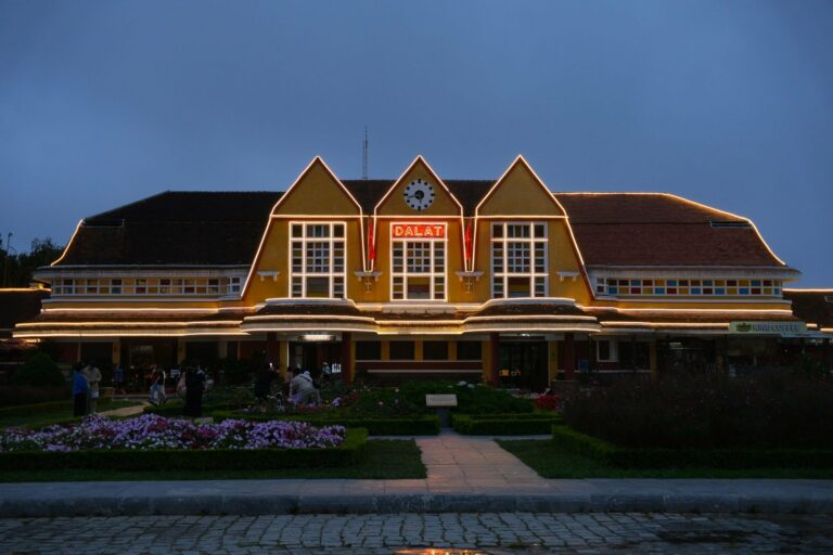 The historic Dalat railway station