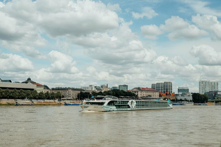 A cruise ship sailing the Danube