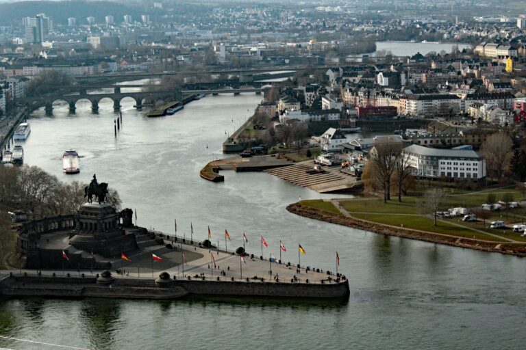 The Deutsches Eck in Koblenz