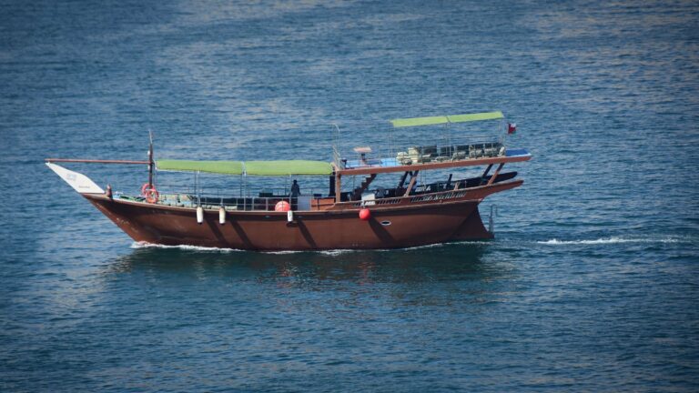 A traditional dhow on Omani waters