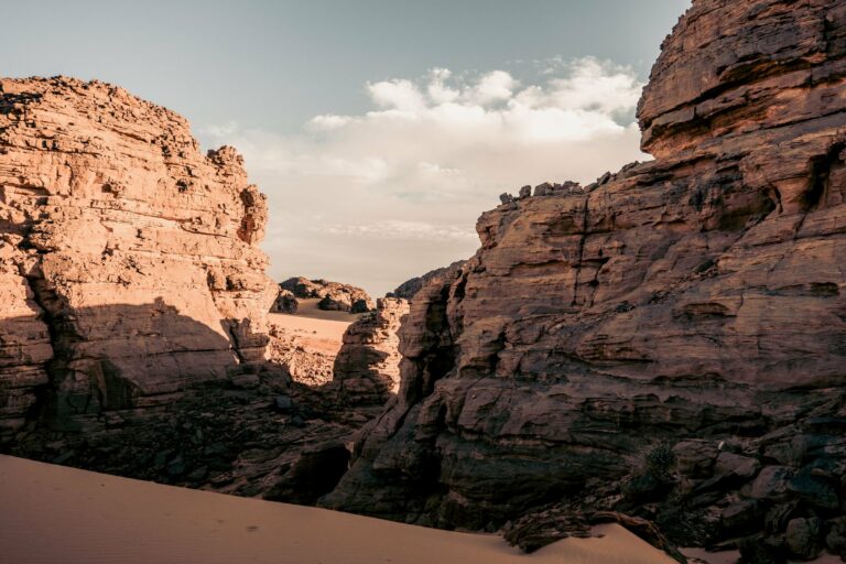 Sandstone formations in the Algerian Sahara near Djanet