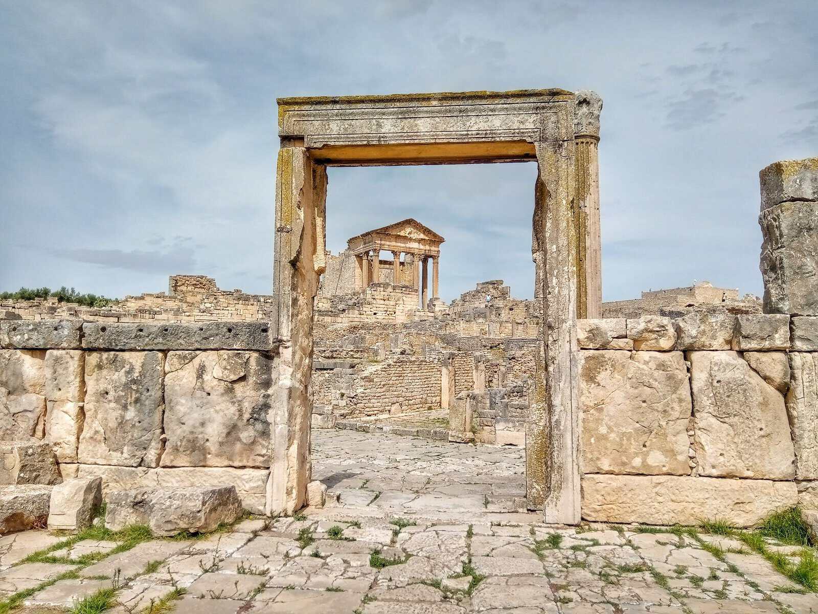 The Roman ruins of Dougga, Tunisia