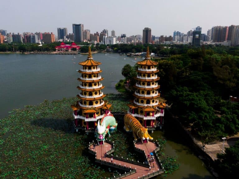 The Dragon and Tiger Pagodas on Lotus Pond, Kaohsiung