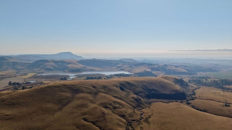 The Drakensberg landscape from above