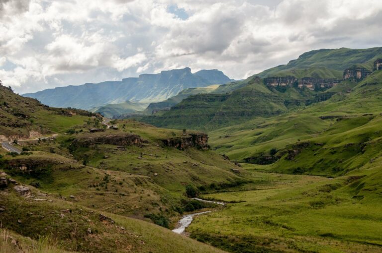 The Drakensberg mountains in KwaZulu-Natal