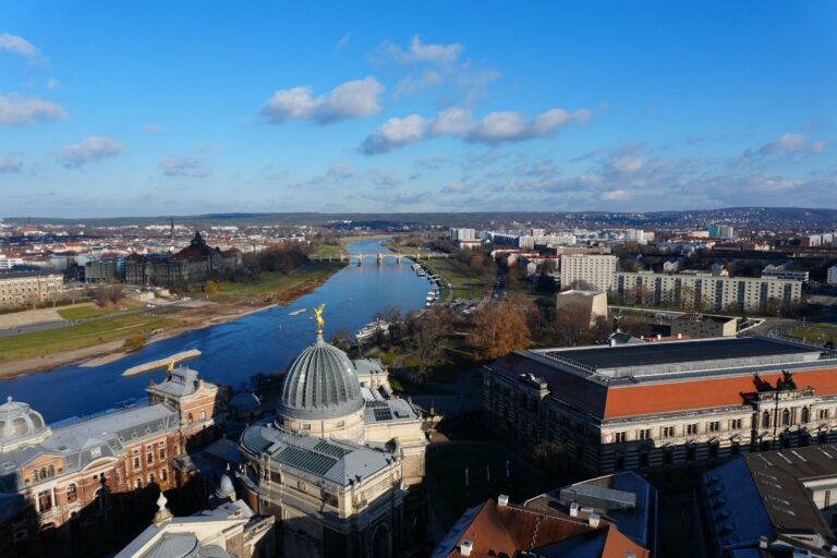 Dresden and the Elbe from above