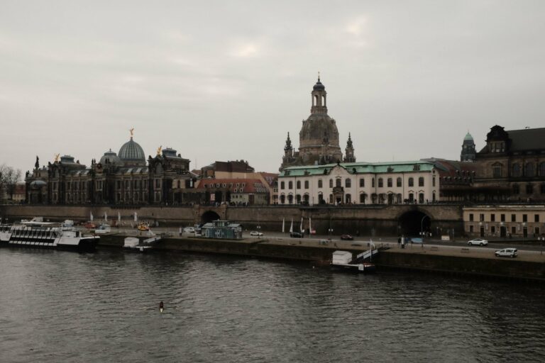Dresden's skyline along the Elbe