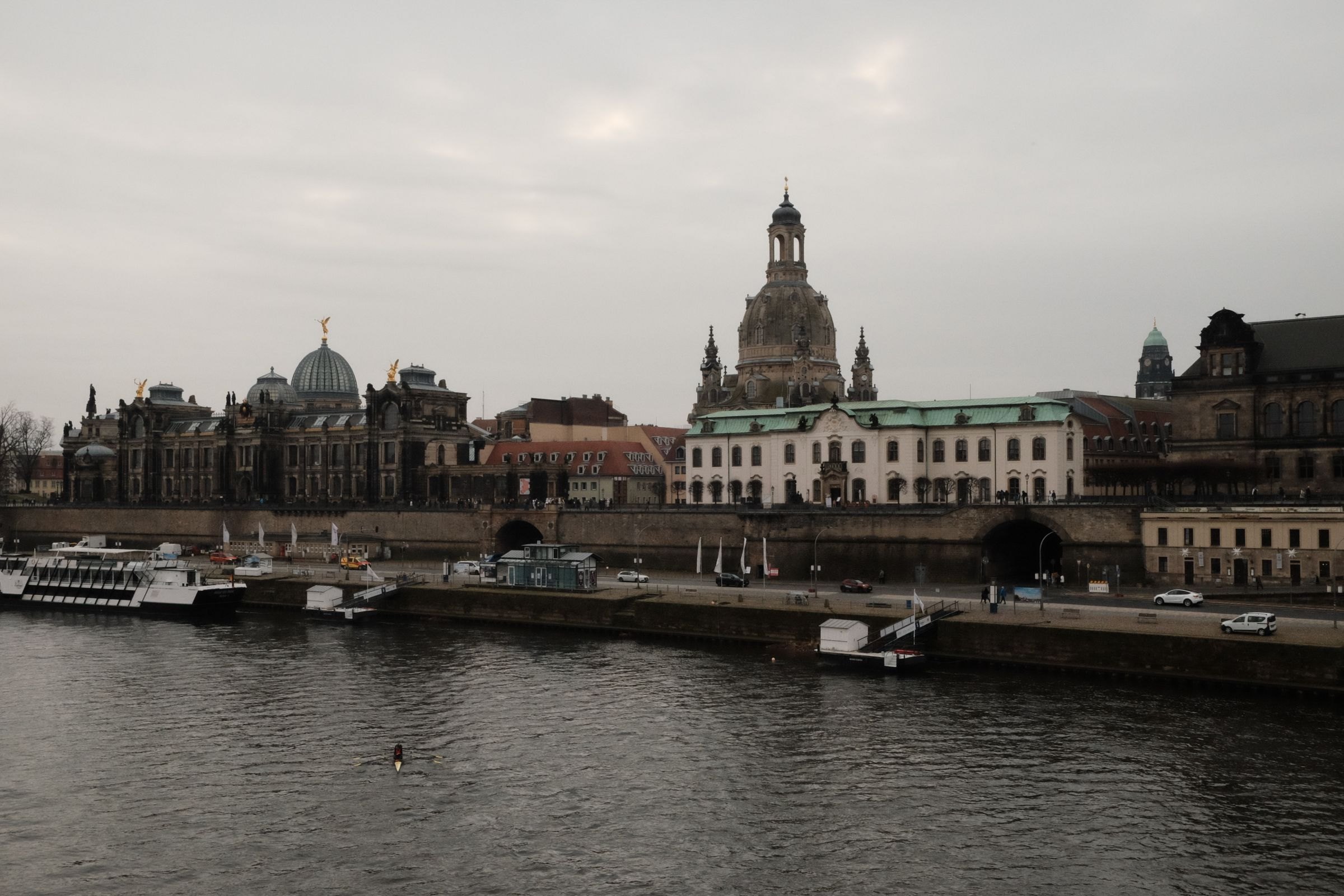 Dresden's skyline along the Elbe