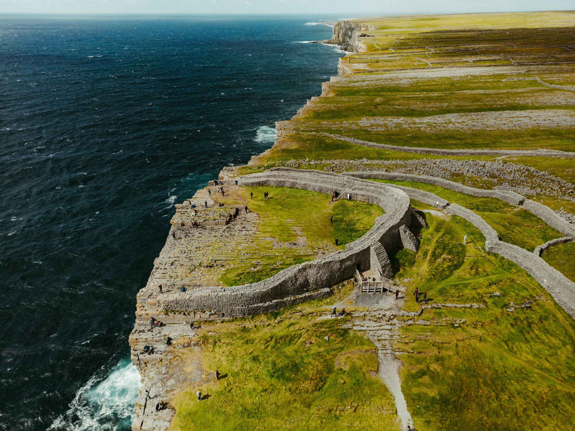 Dún Aonghasa on the cliffs of Inishmore