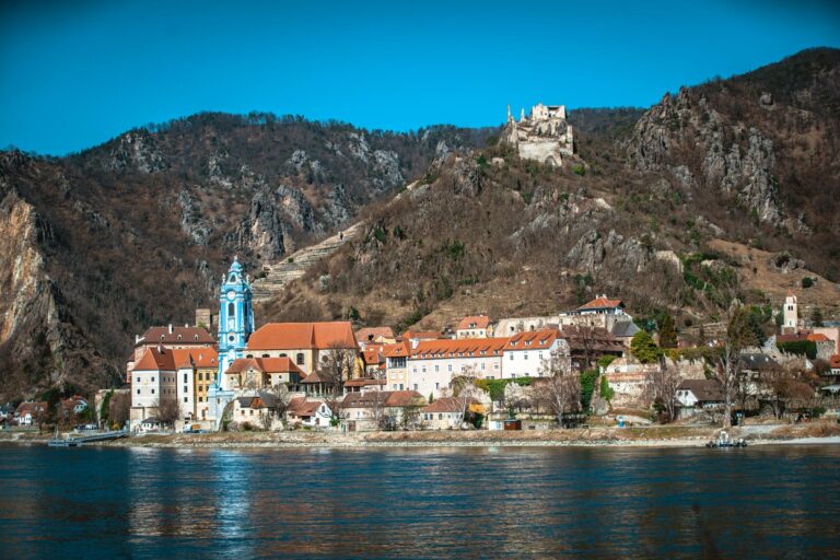 Dürnstein Abbey and castle on the Danube