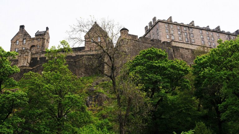 Edinburgh Castle in spring