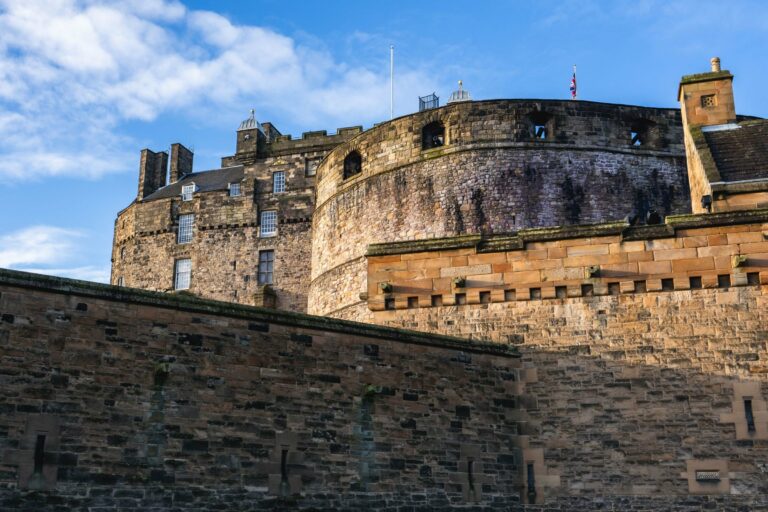 The walls of Edinburgh Castle