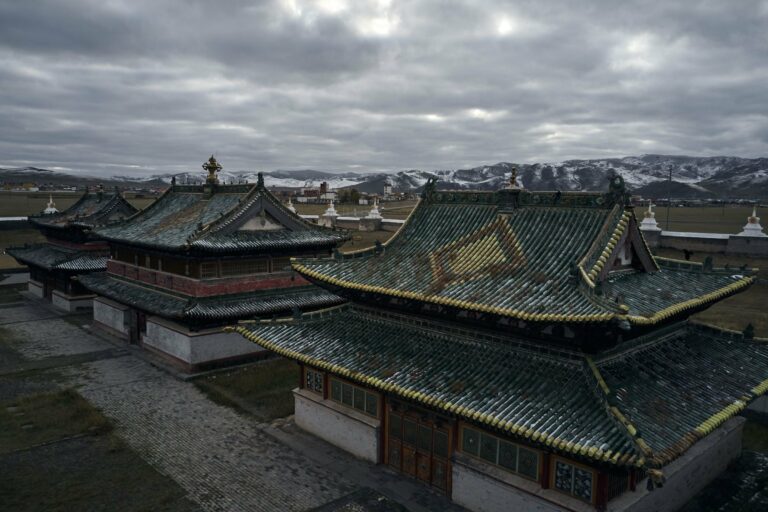 The tiled roofs of Erdene Zuu Monastery