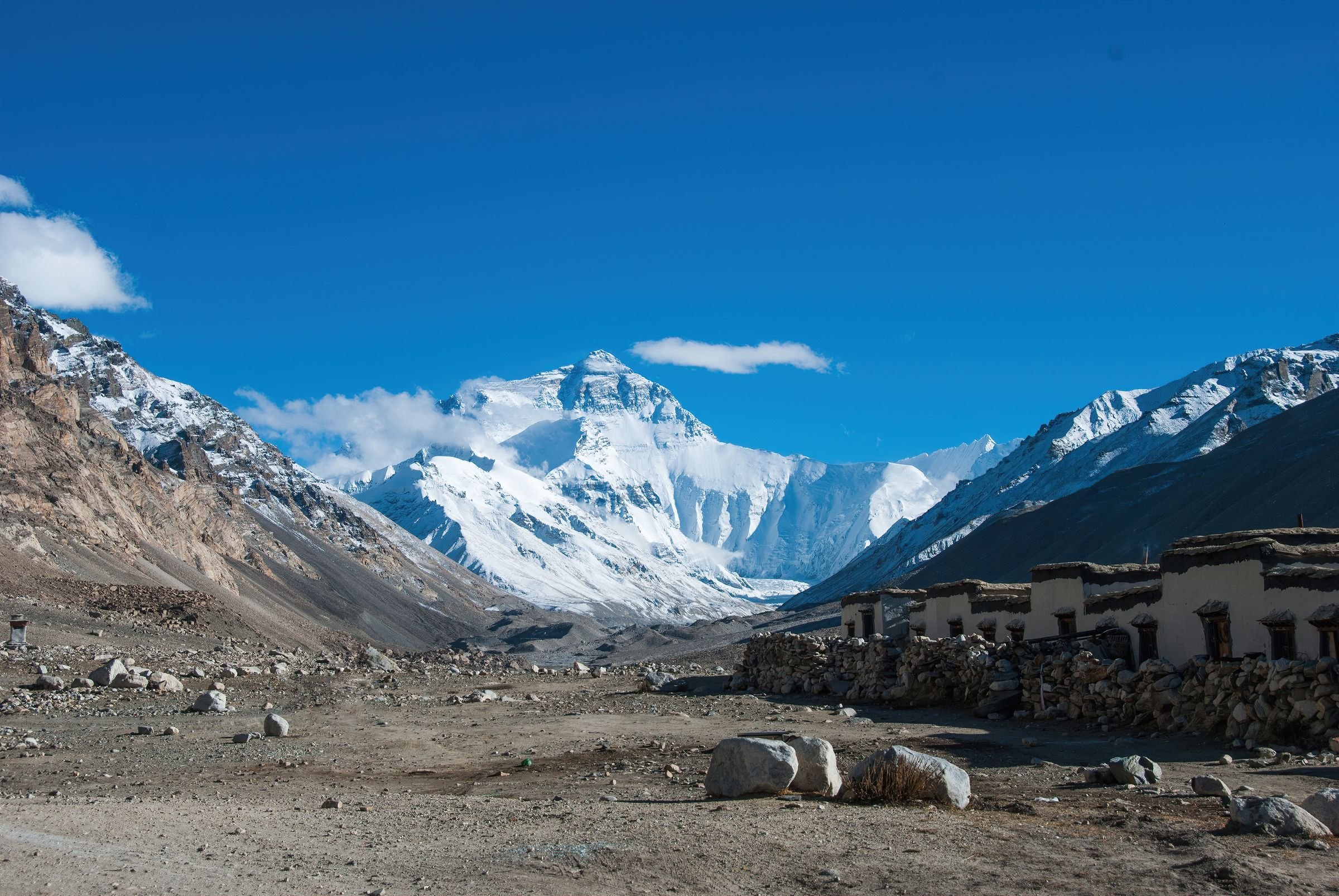Mount Everest's north face from Tibet