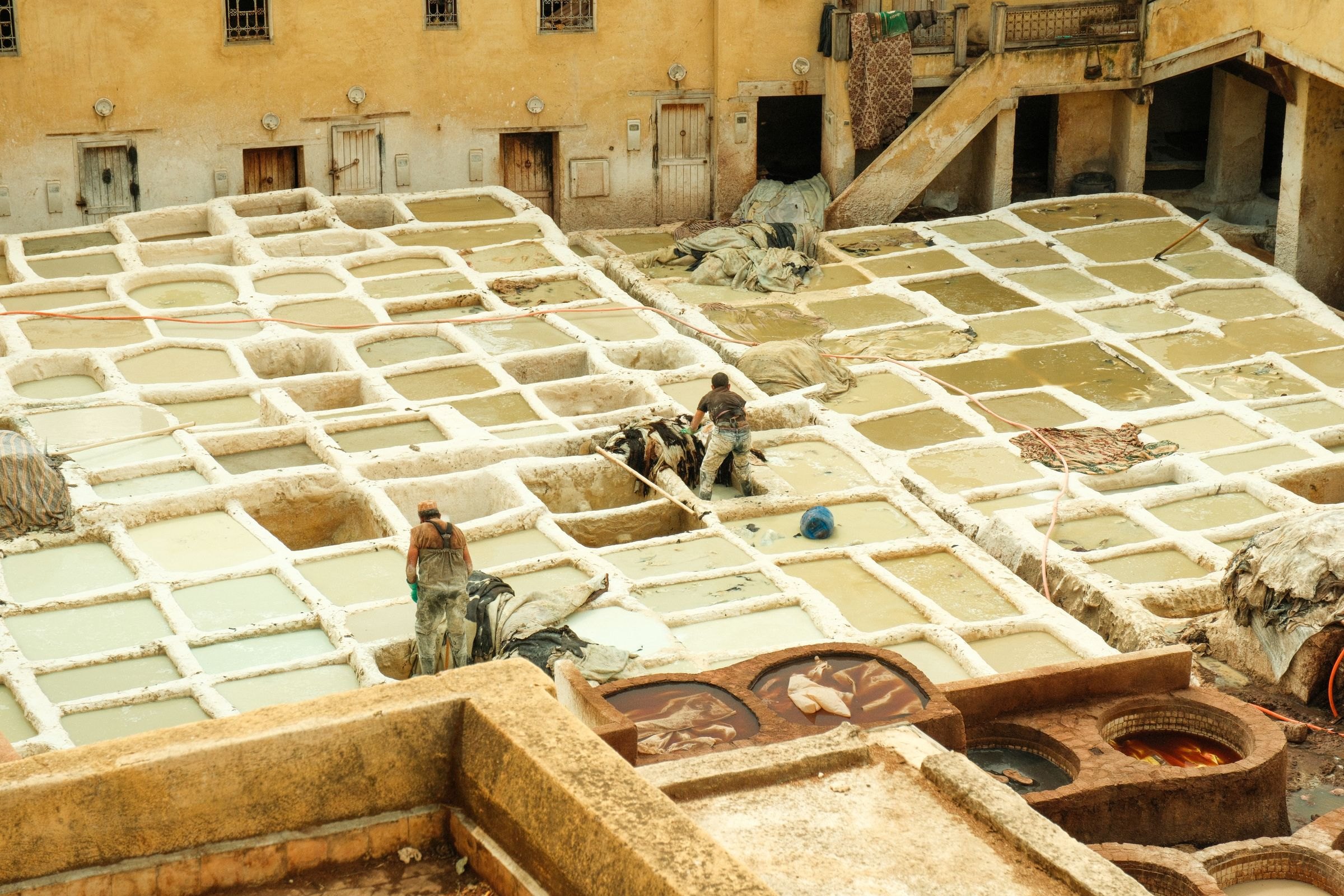 The leather tanneries of Fes