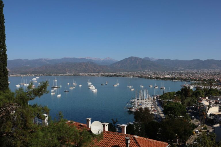 Fethiye Bay and its sailing boats