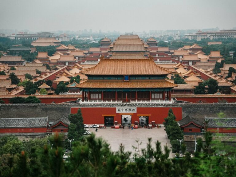 The Forbidden City in Beijing from above