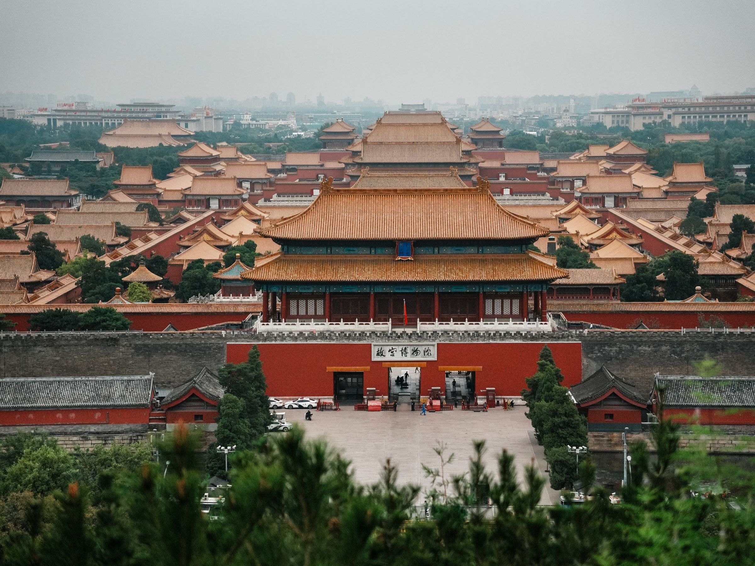 The Forbidden City in Beijing from above