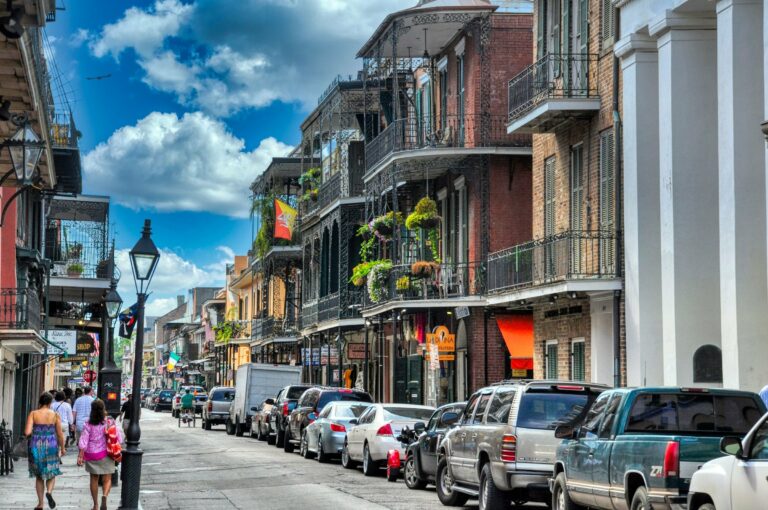 A street in the French Quarter of New Orleans