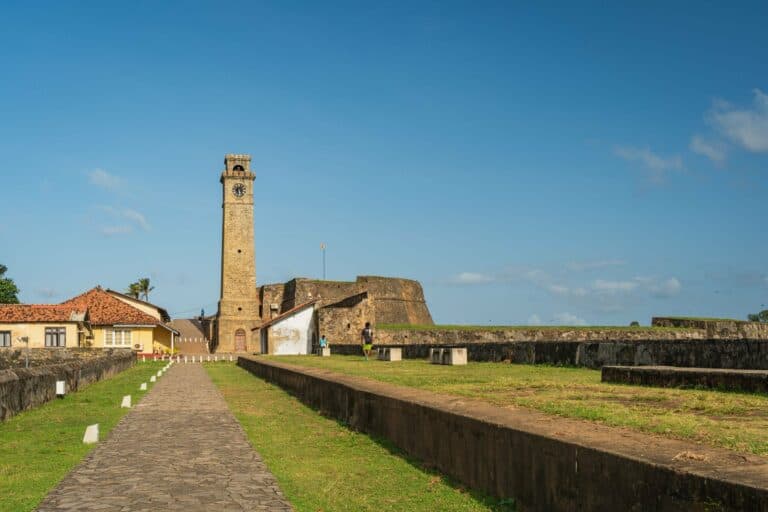 The clock tower at Galle Fort, Sri Lanka