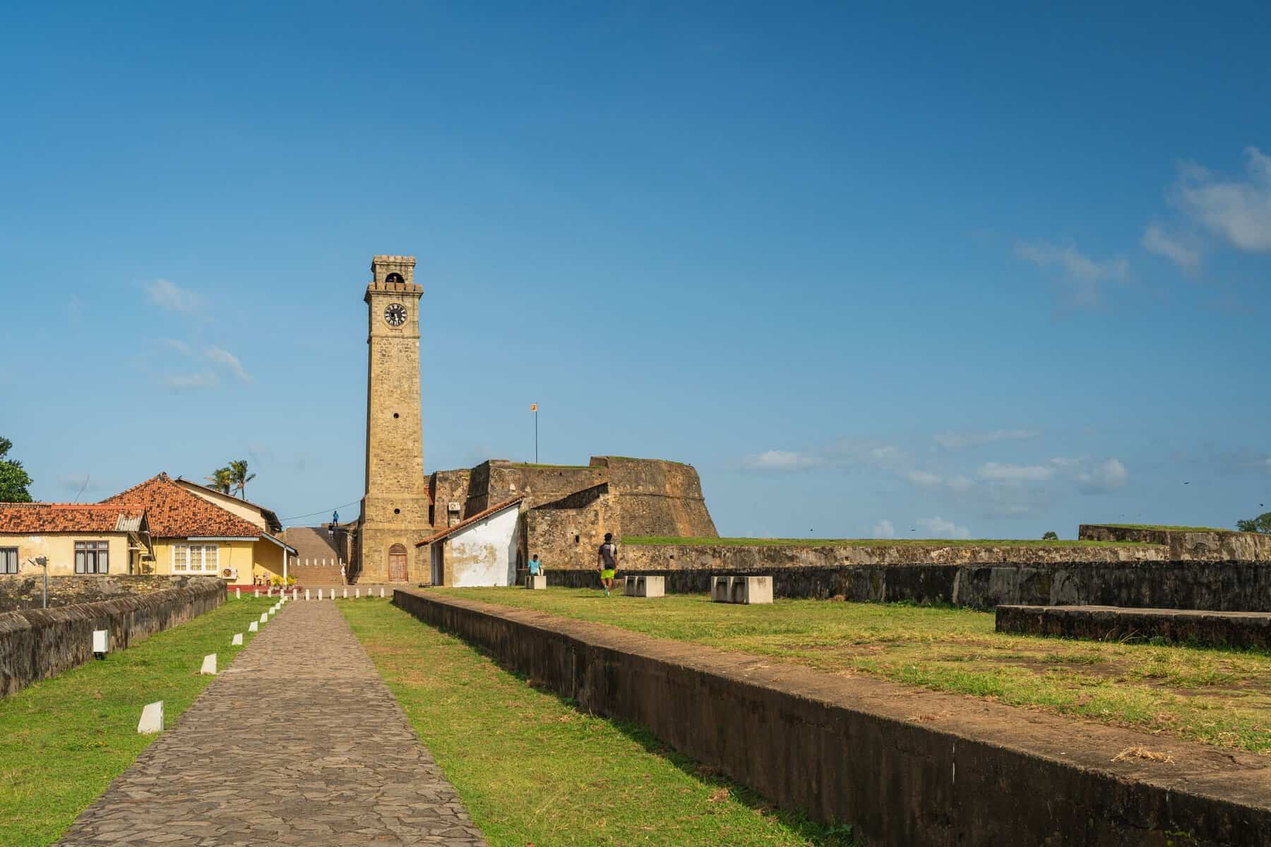 The clock tower at Galle Fort, Sri Lanka