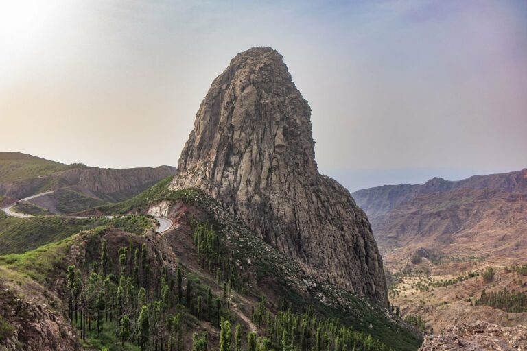 The Roque de Agando rock on La Gomera