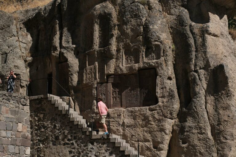 The rock-cut chambers of Geghard Monastery