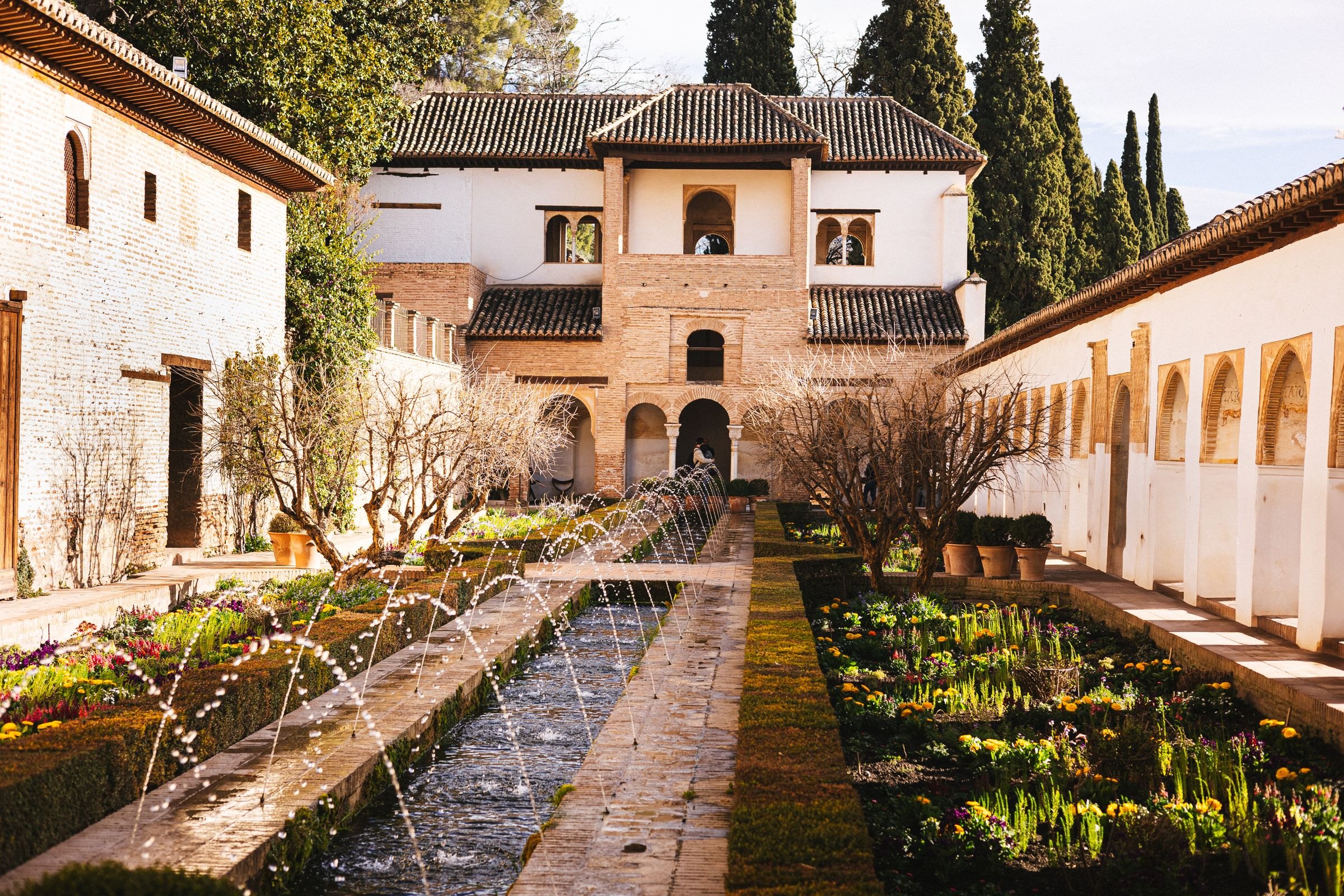 The gardens of the Generalife at the Alhambra