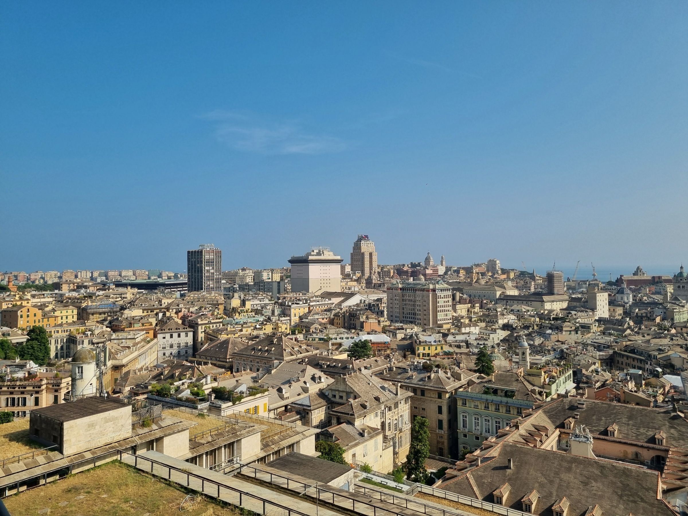 The skyline of Genoa