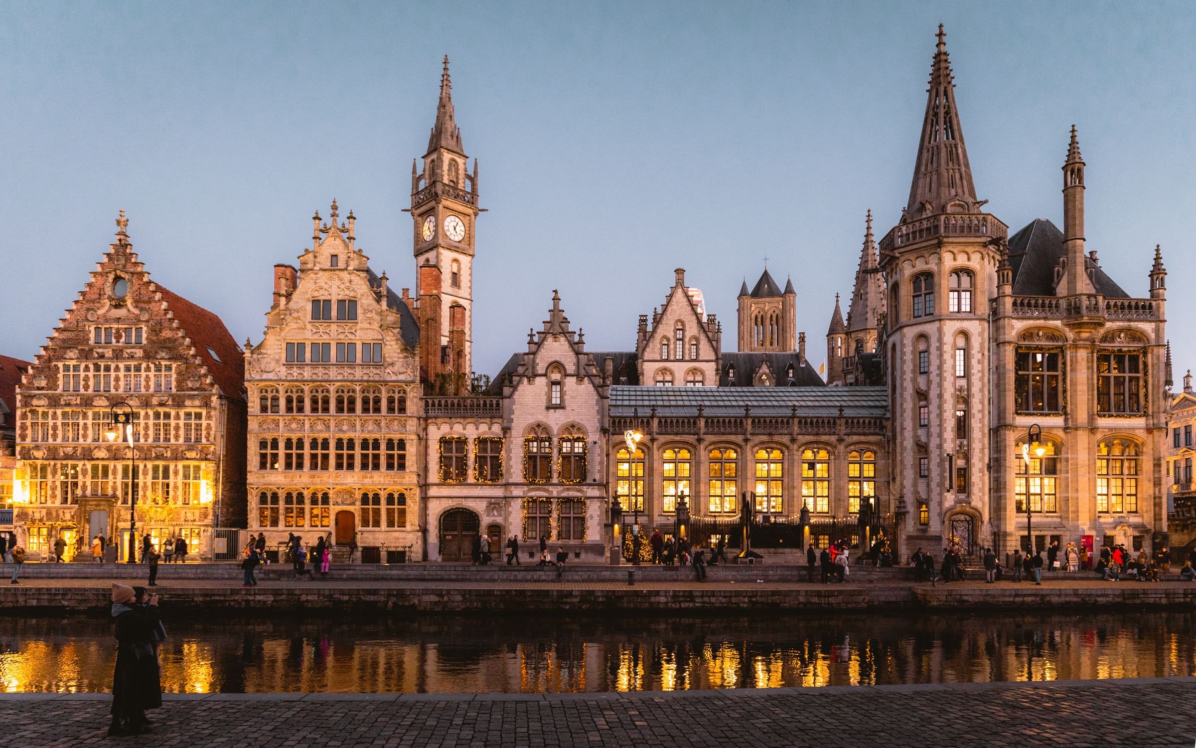 Ghent at twilight