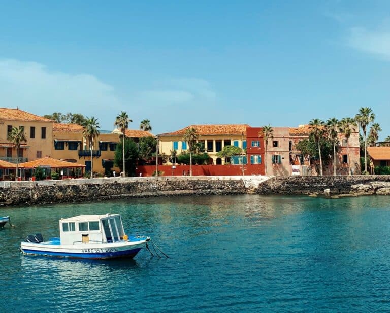 Colonial houses on Gorée Island, Senegal