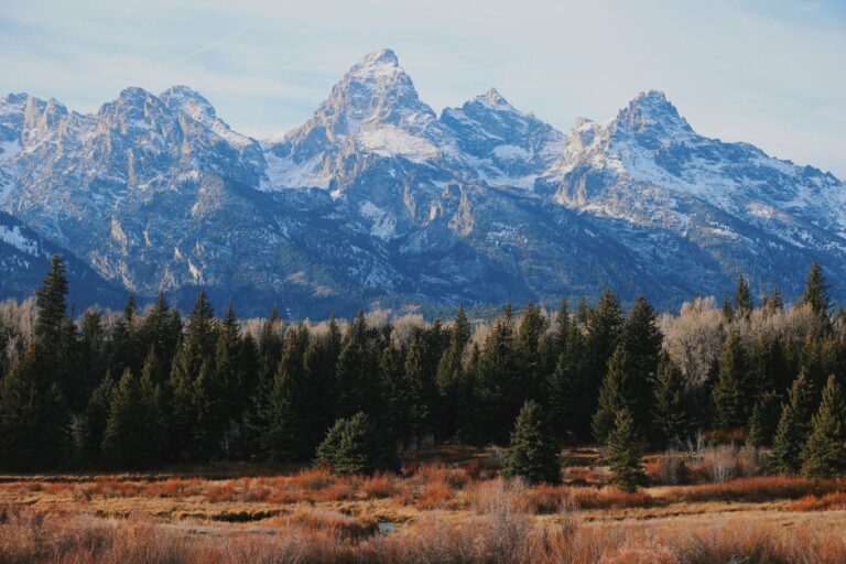 The Grand Teton range in Wyoming