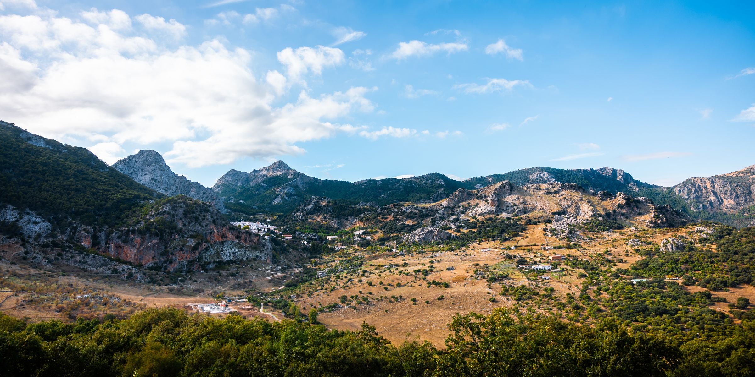 The mountains and valleys of the Sierra de Grazalema