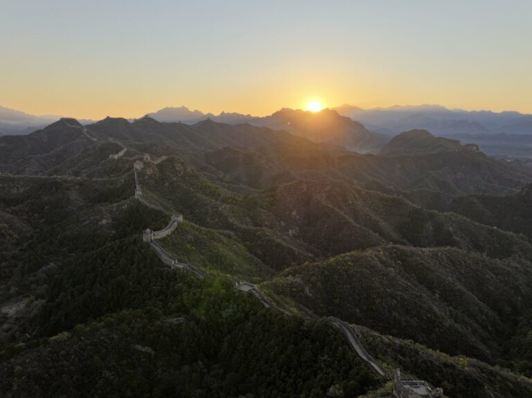 Sunrise over the Great Wall