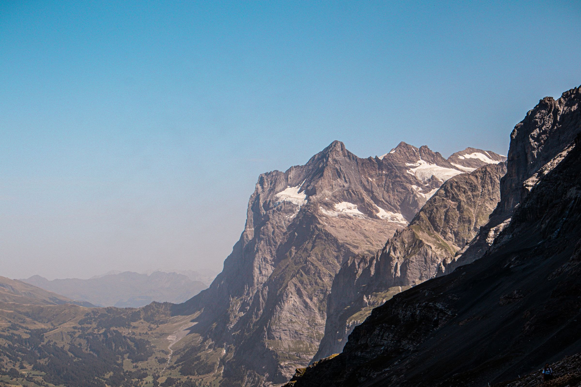 Snow-capped peaks above Grindelwald