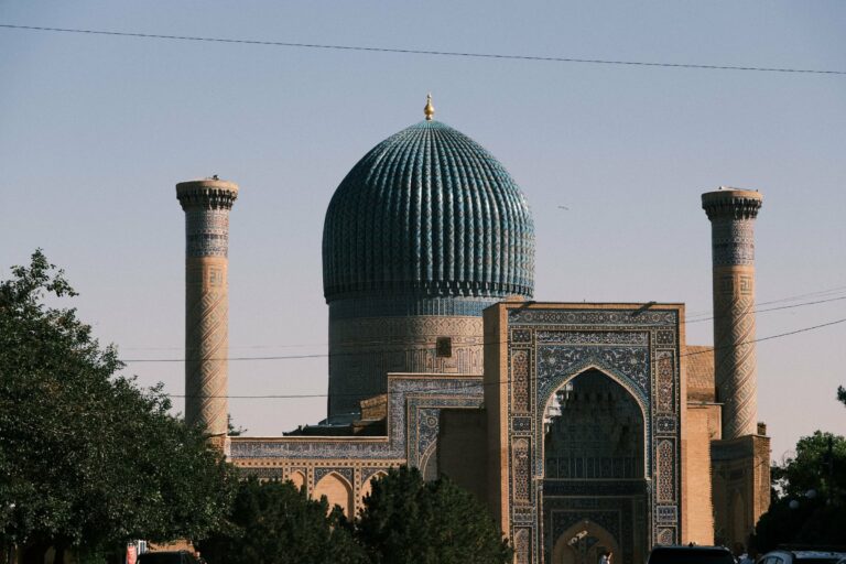 The Gur-e-Amir mausoleum of Tamerlane in Samarkand
