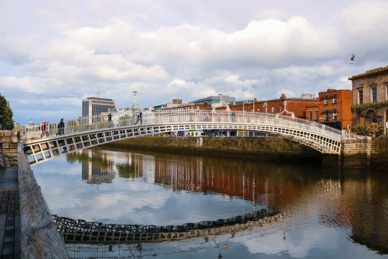 The Ha'penny Bridge in Dublin