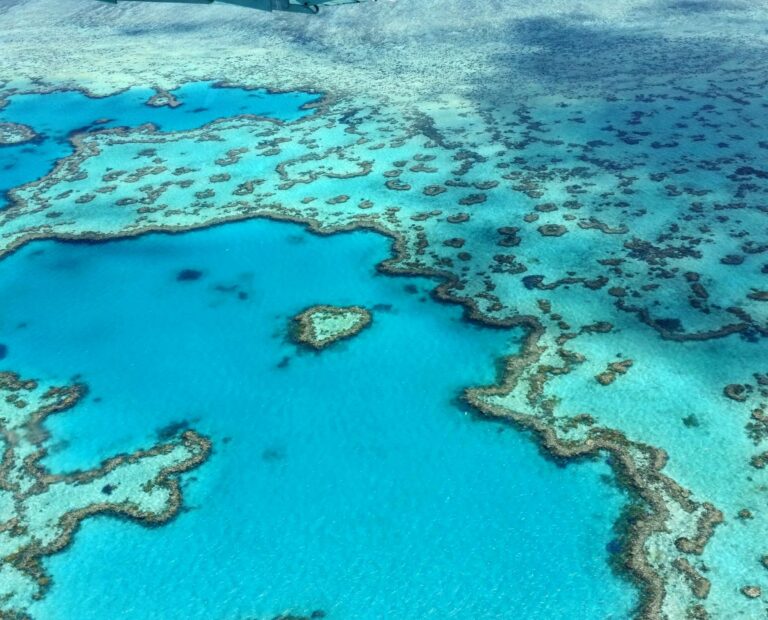 Heart Reef on the Great Barrier Reef