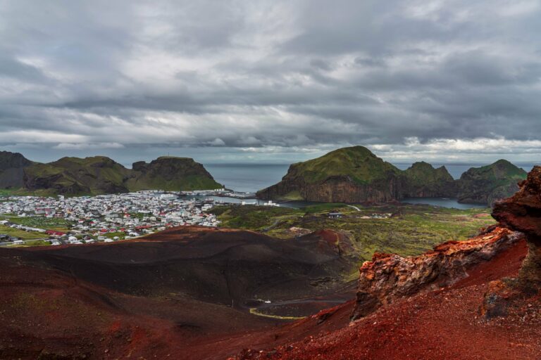 Heimaey's volcanic landscape in the Westman Islands